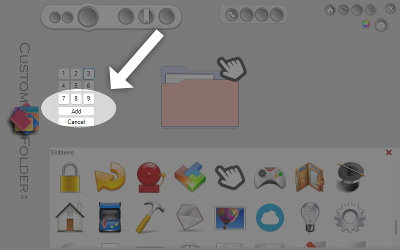 Add button