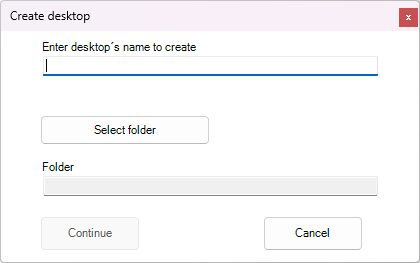 Creating a desktop