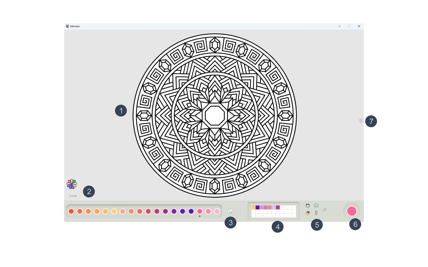 Inkrease interface overview